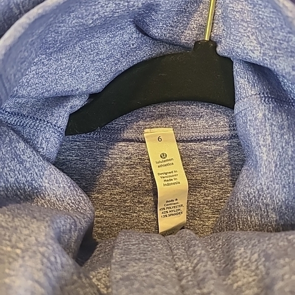 Lululemon Scuba Hoodie High Neck Jacket Purple/Blue Sz 6 - Picture 5 of 10